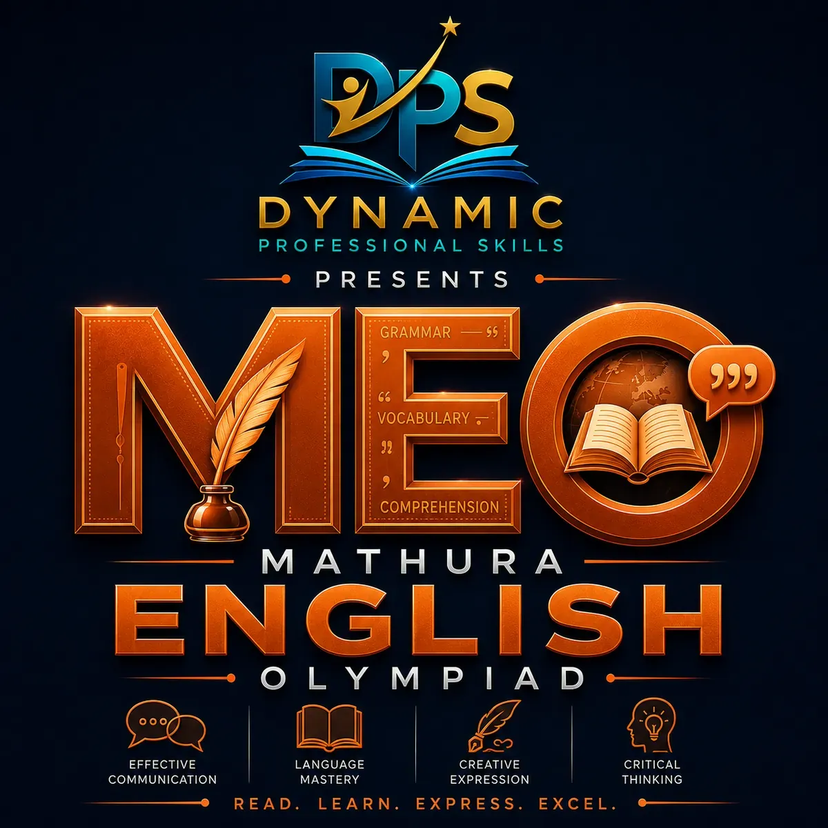 Mathura English Olympiad Logo